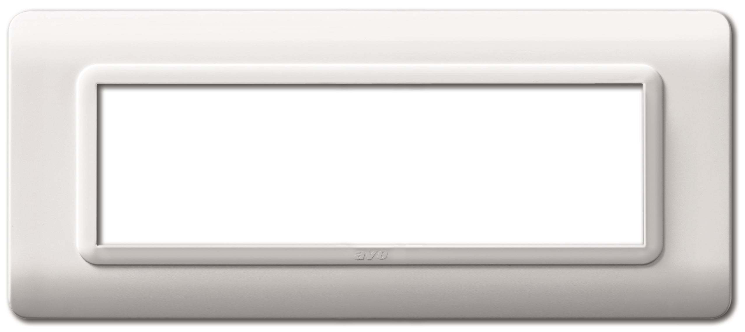 Placca Tecnopolimero S44 7 Moduli Bianco - AVE ICV-44PY07B
