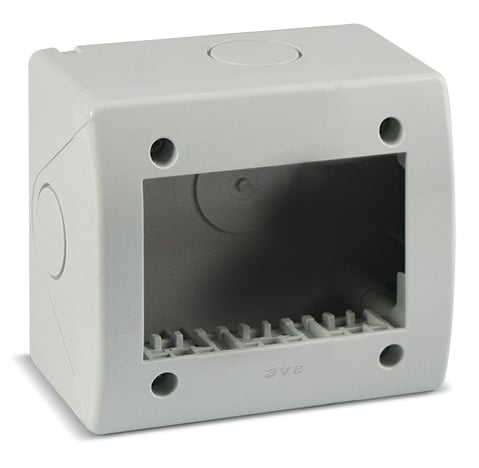Self-supporting IP 40 S 44 for 3 Minicionals White Modules - AVE ICV- 44 Q 03 B