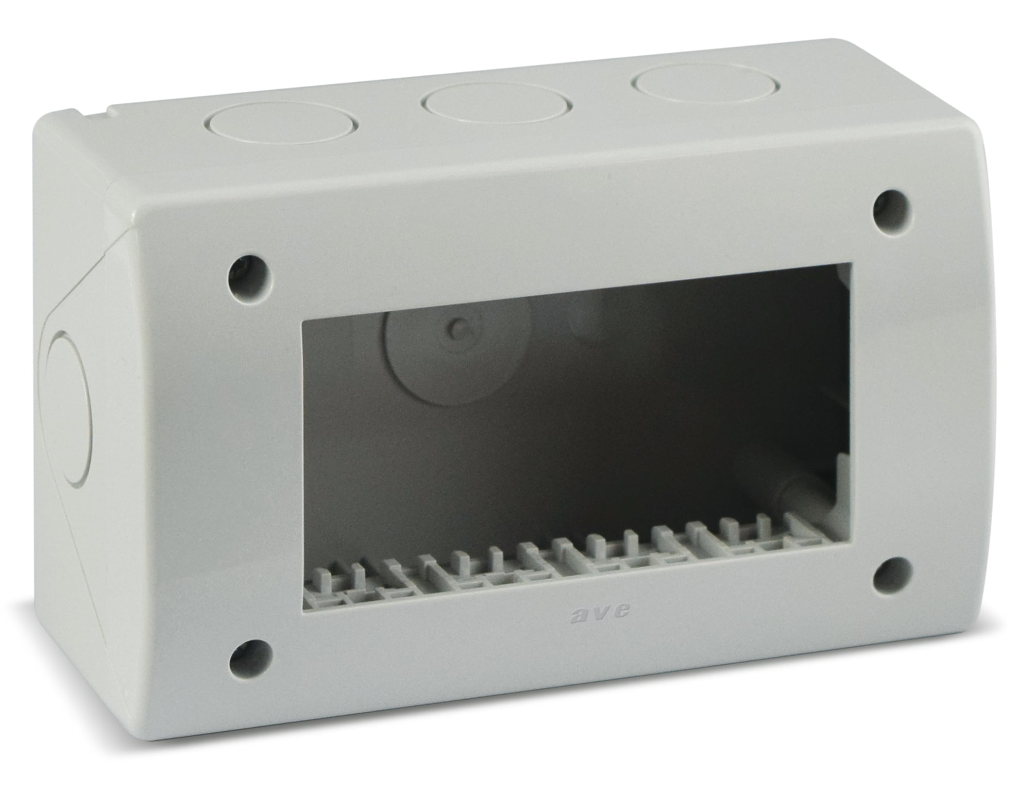 Contenitore Autoportante IP40 S44 per Minicanali 4 Moduli Bianco - AVE ICV-44Q04B