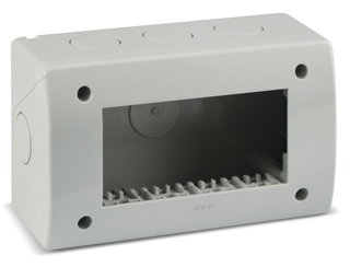 Contenitore Autoportante IP40 S44 per Minicanali 4 Moduli Bianco - AVE ICV-44Q04B