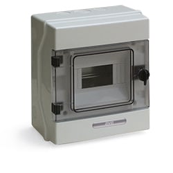 Quadro elettrico IP65 da parete 6 moduli DIN - AVE ICV-Q6506