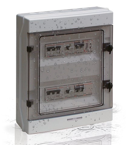 Quadro elettrico IP65 da parete 24 moduli DIN - AVE ICV-Q6524
