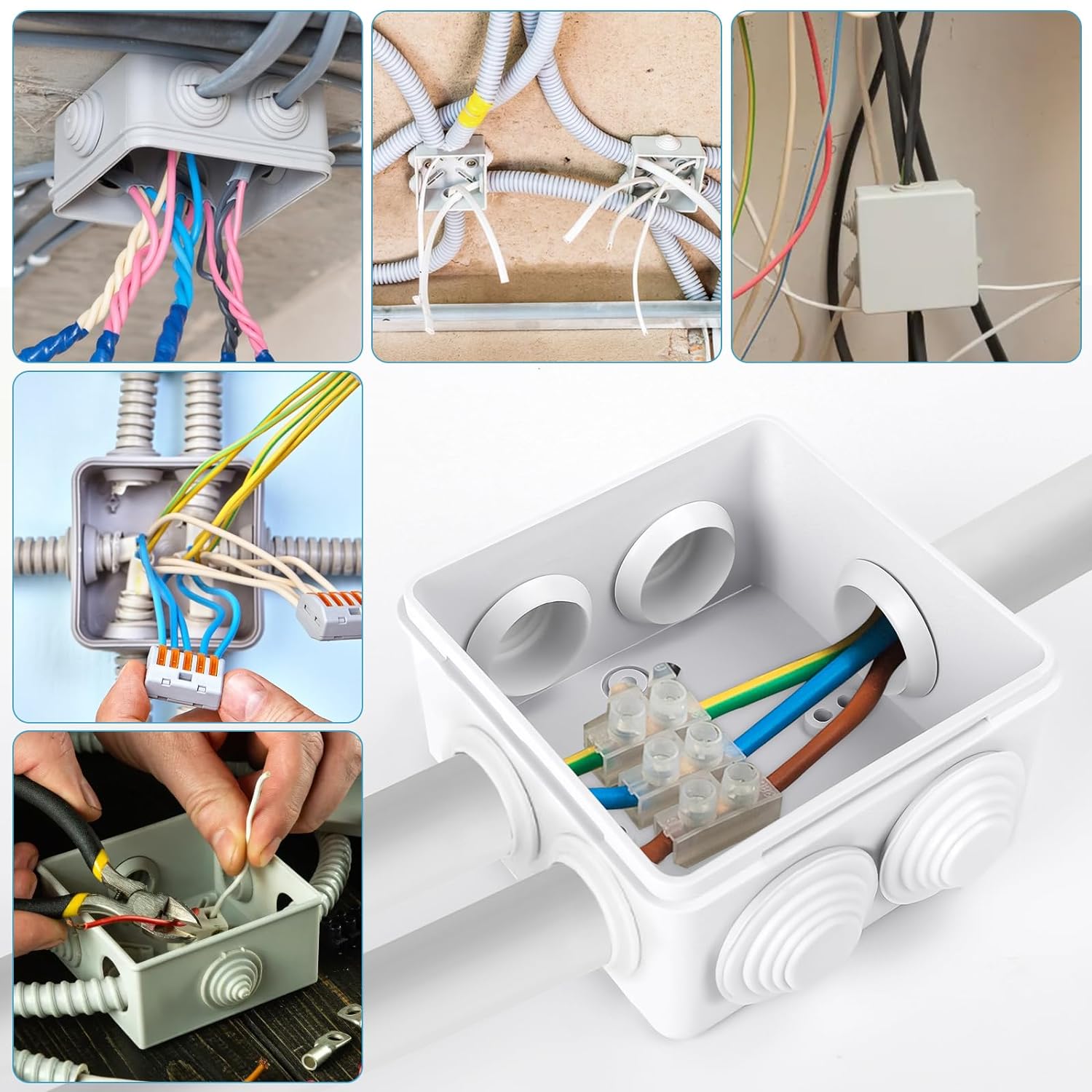 Rectangular IP 65 wall junction box with cable entry 350 x 230 - AVE ICV-SD 3409
