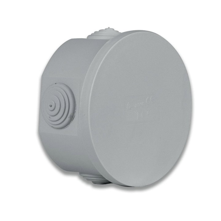 Scatola Rotonda IP44 di Derivazione da Parete con Passacavi - AVE ICV-SD8002