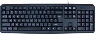 USB 104 Keyboard American Layout Black - Techly IDATA 955 -UBK-AM