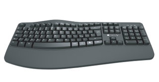 Ergonomic Keyboard Wireless Slim Design Curvo - Techly IDATA 955 -UBK-ERGO