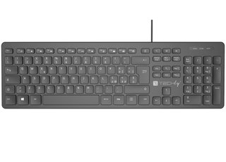 Tastiera USB 109 Tasti Layout Italiano con Hub 3 Porte USB Nero - Techly IDATA 955-UBKH