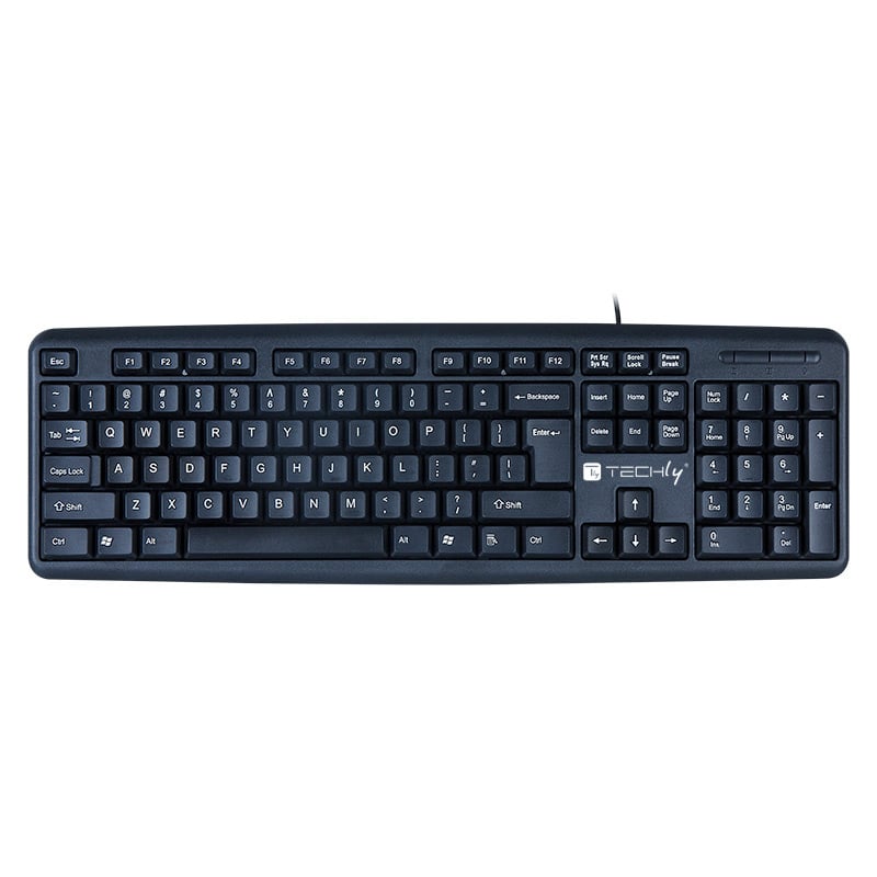 Kit Tastiera e Mouse USB Nero - Techly IDATA 955-USB-KT
