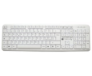 USB 105 Keyboard White - Techly IDATA 955 -UWH