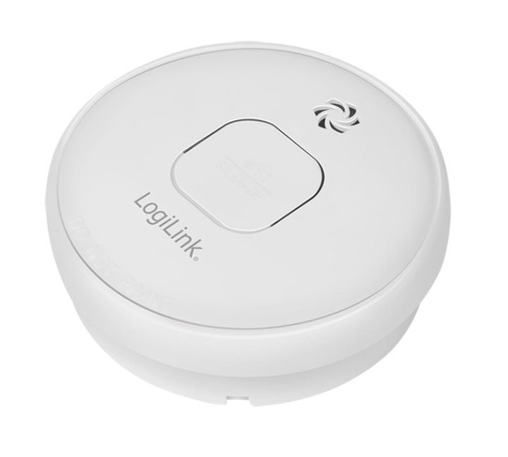 Rilevatore di Fumo con Omologazione VdS Batteria 10 Anni - Logilink IDATA AD-SMOKE8