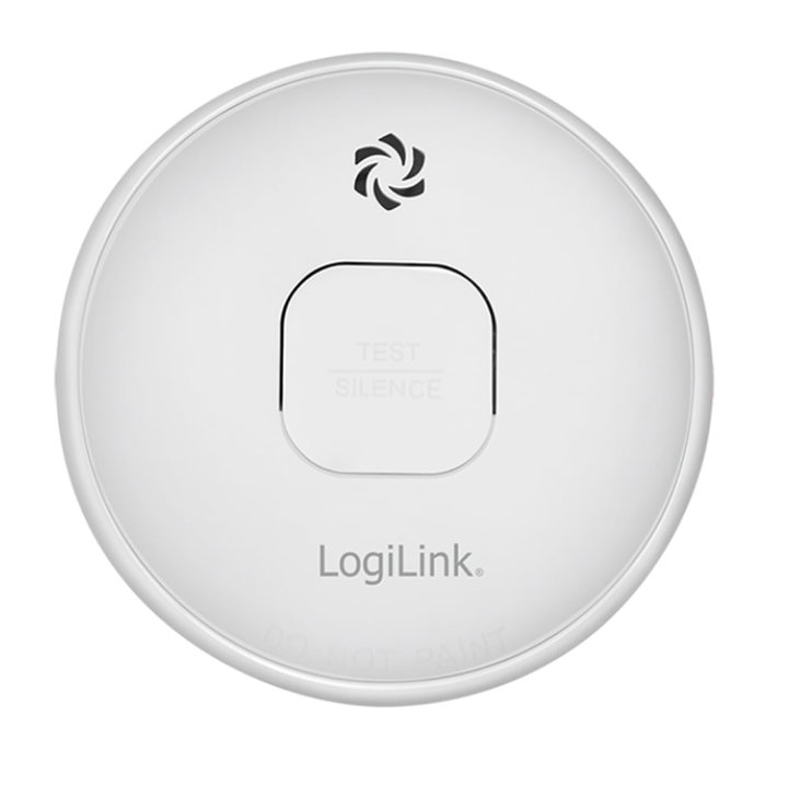 Rilevatore di Fumo con Omologazione VdS Batteria 10 Anni - Logilink IDATA AD-SMOKE8
