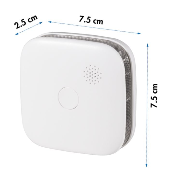 85 dB Photoelectric Smoke Detector Lithium Battery 10 Years - Logilink IDATA AD-SMOKE 9