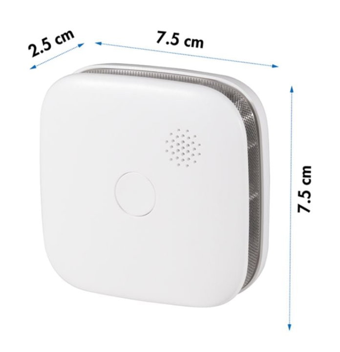 Rilevatore di Fumo Fotoelettrico 85 dB Batteria Litio 10 Anni - Logilink IDATA AD-SMOKE9