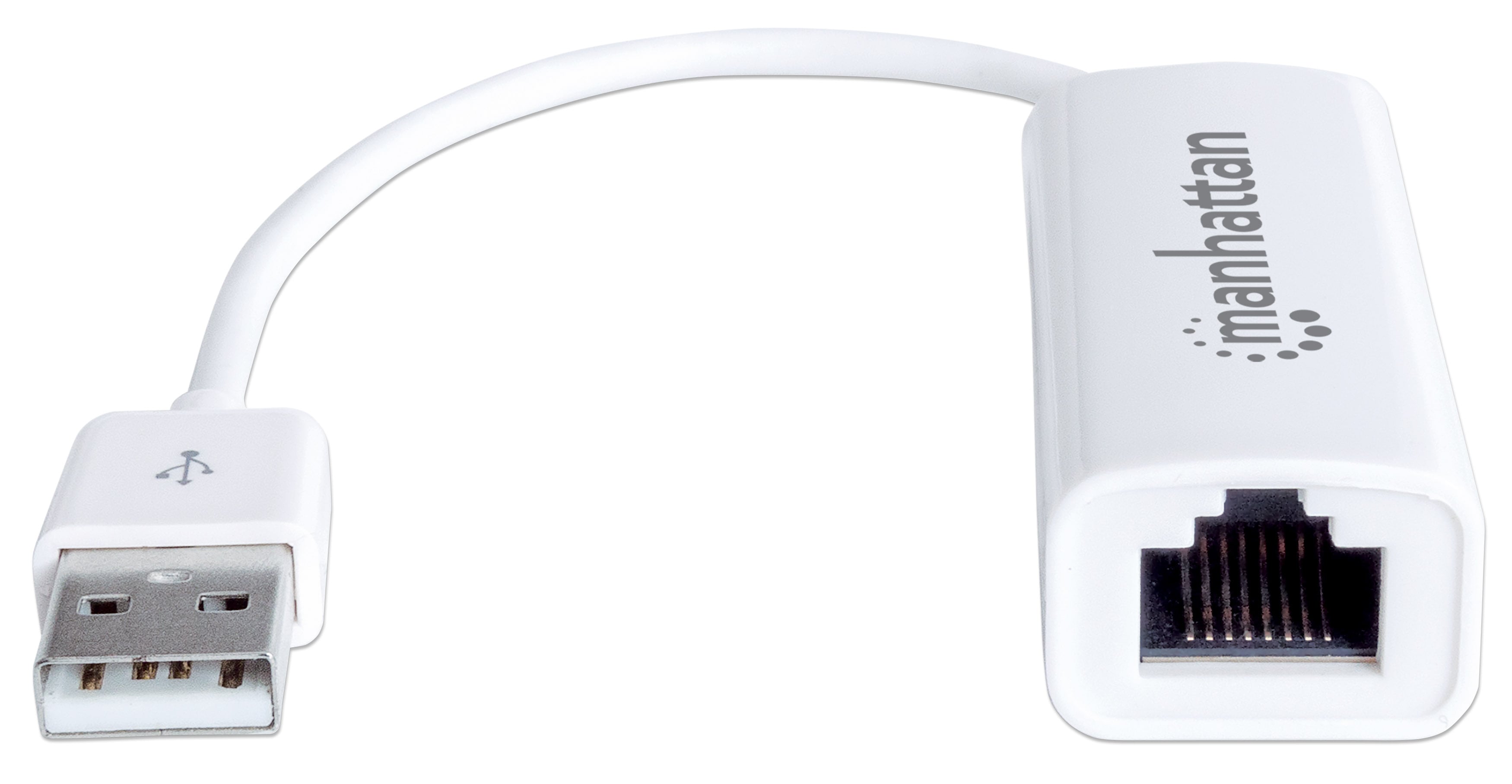 Adattatore USB 2.0 con porta Ethernet LAN 100Mbps - Manhattan IDATA ADAP-USB2