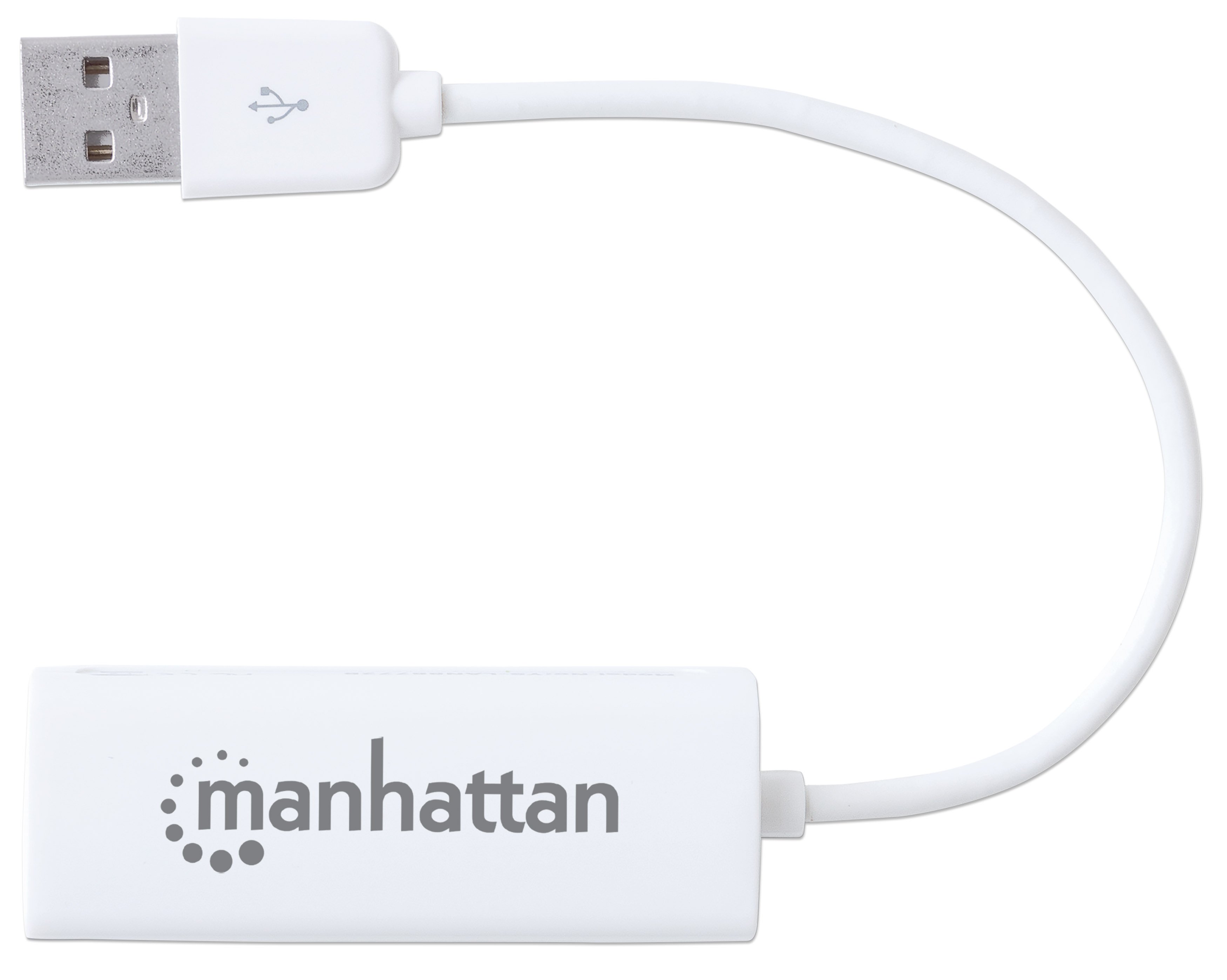 Adattatore USB 2.0 con porta Ethernet LAN 100Mbps - Manhattan IDATA ADAP-USB2