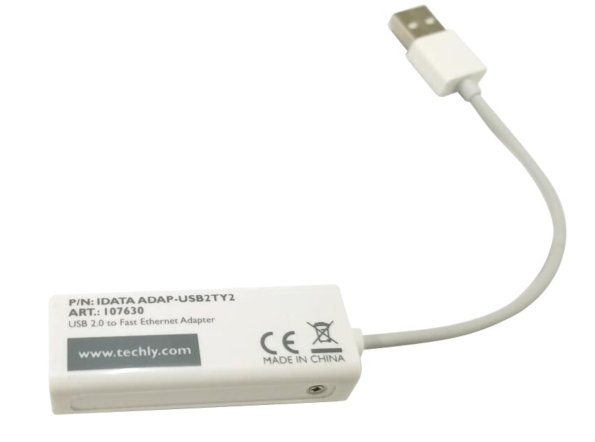 Convertitore da USB2.0 a Fast Ethernet 10/100 Mbps - Techly IDATA ADAP-USB2TY2