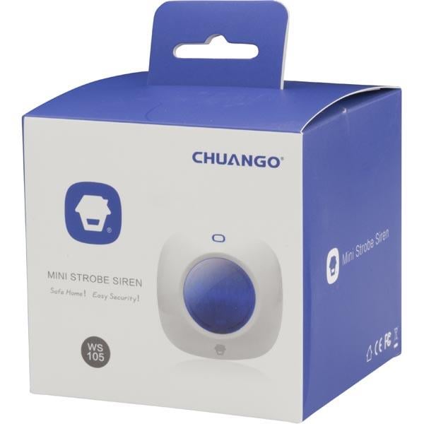 Sirena con Lampeggiante Wireless da Interni per Antifurto WS-105 - Chuango IDATA AF-HDL105C