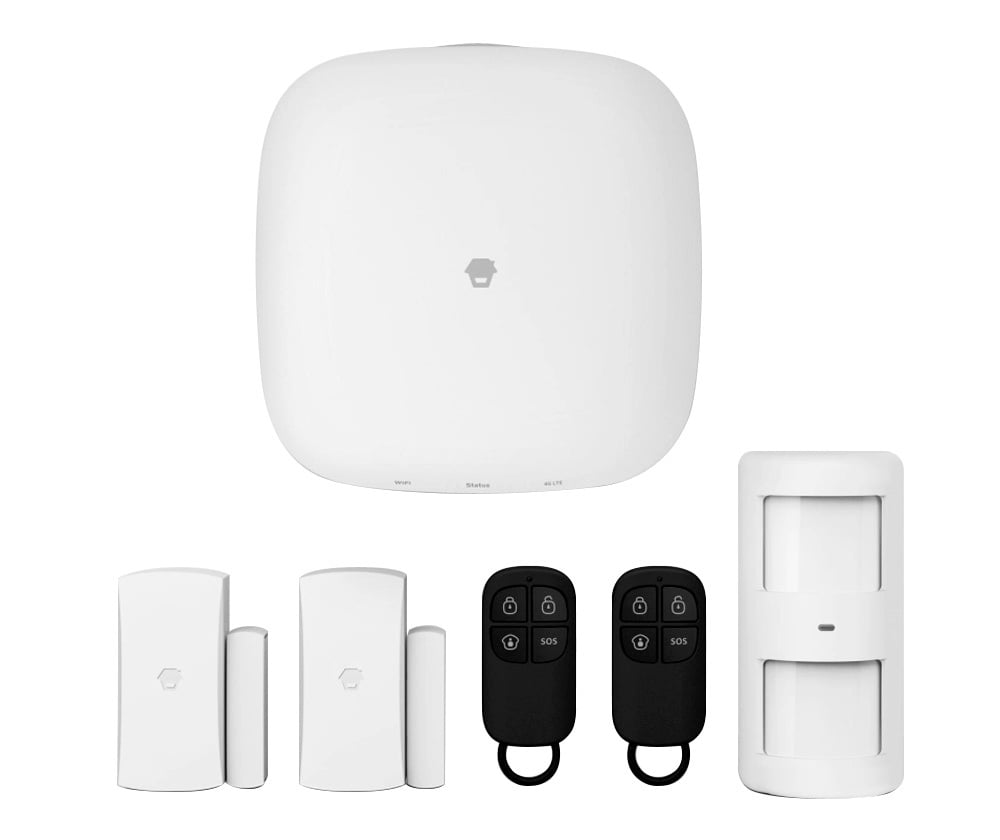 Kit Sistema di allarme WiFi SIM 4G Smart Home Alexa LTE-400 - Chuango IDATA AF-LTE400