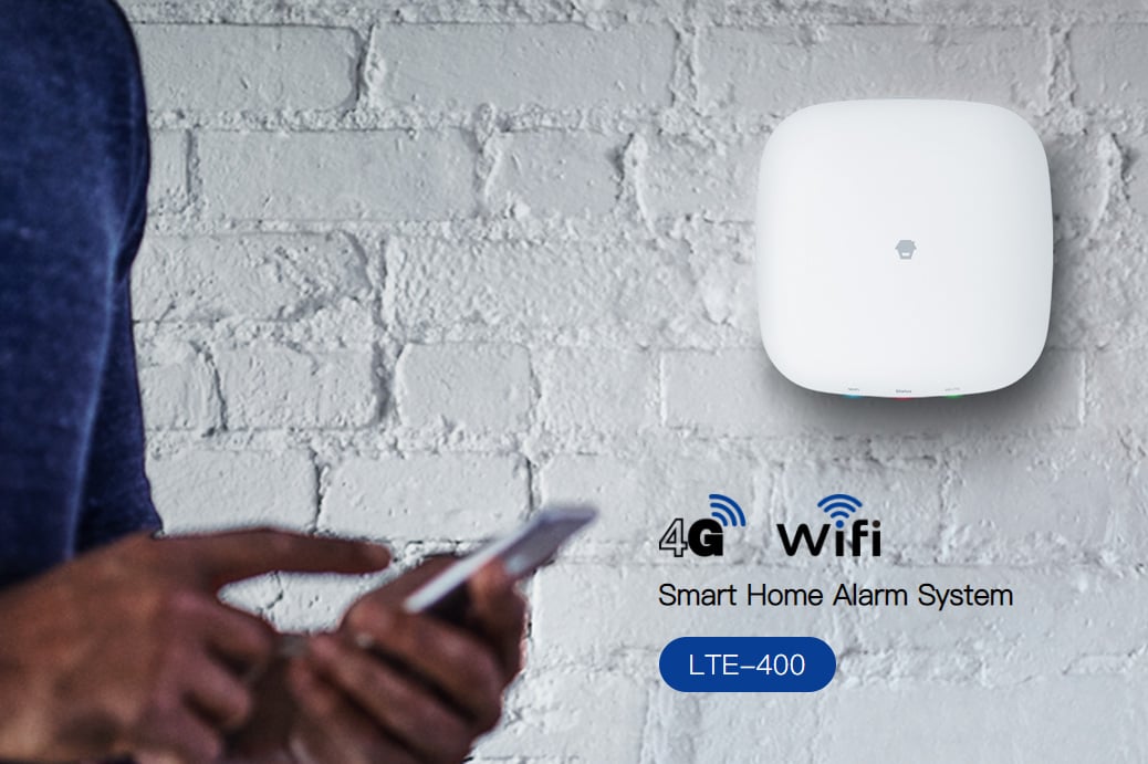 Kit Sistema di allarme WiFi SIM 4G Smart Home Alexa LTE-400 - Chuango IDATA AF-LTE400