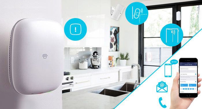 Kit Sistema di allarme WiFi SIM 4G Smart Home Alexa LTE-400 - Chuango IDATA AF-LTE400
