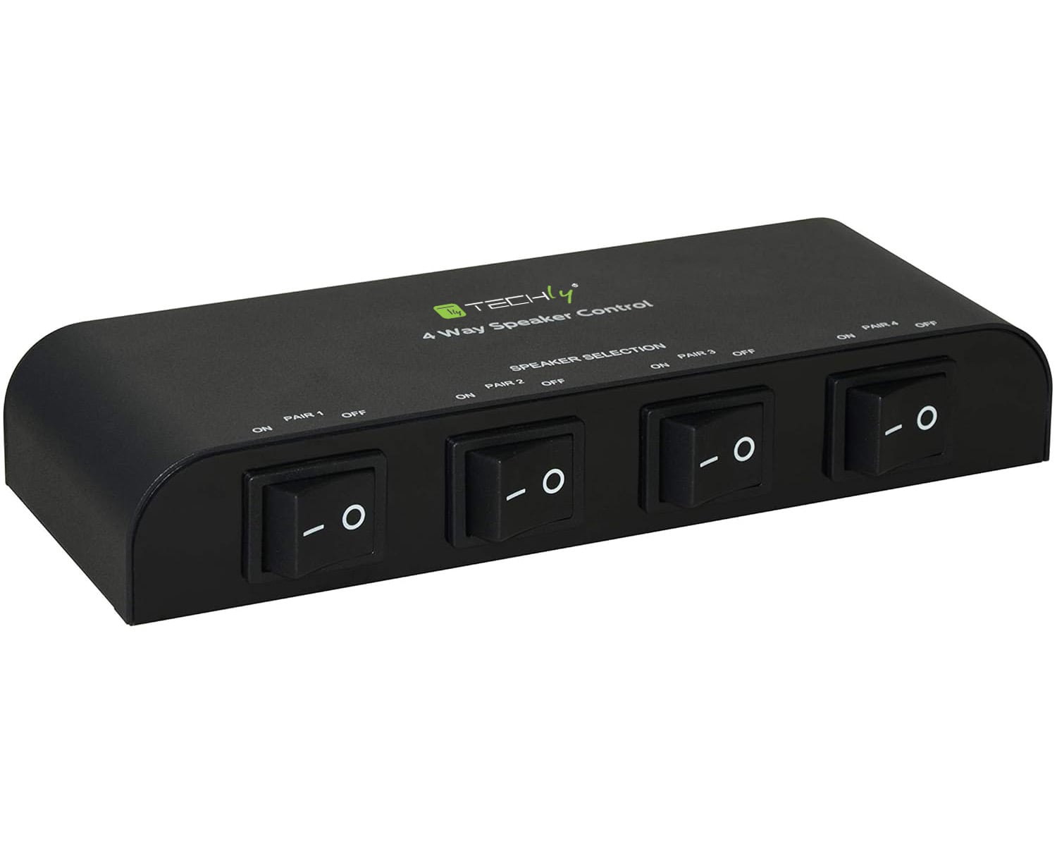 Commutatore audio per casse acustiche 4 vie con Terminali a vite - Techly IDATA AU-269
