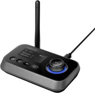 Bluetooth 5.0 Audio Transmitter and Receiver with LCD Display - Logilink IDATA BLT-AU 13