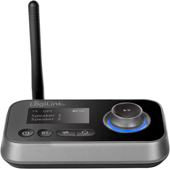 Trasmettitore e Ricevitore Audio Bluetooth 5.0 con Display LCD - Logilink IDATA BLT-AU13