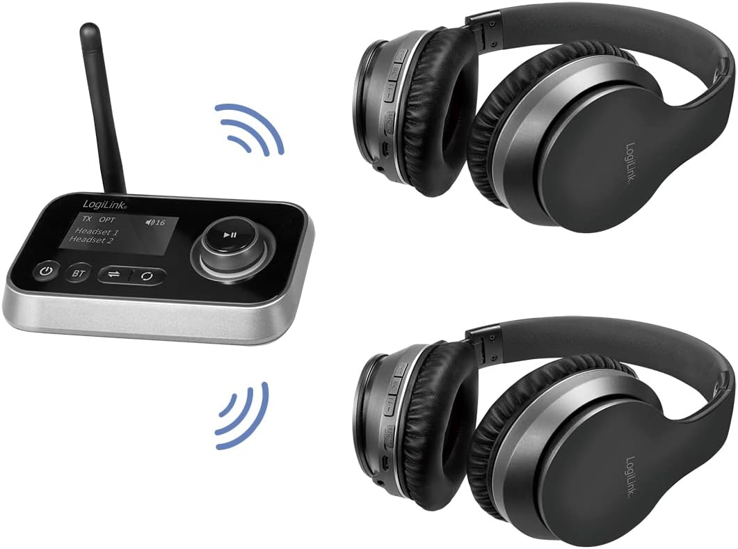 Bluetooth 5.0 Audio Transmitter and Receiver with LCD Display - Logilink IDATA BLT-AU 13