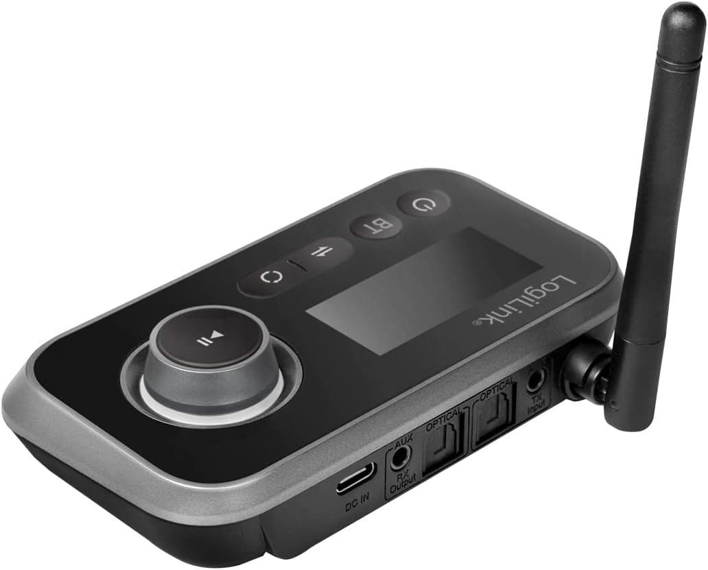 Bluetooth 5.0 Audio Transmitter and Receiver with LCD Display - Logilink IDATA BLT-AU 13