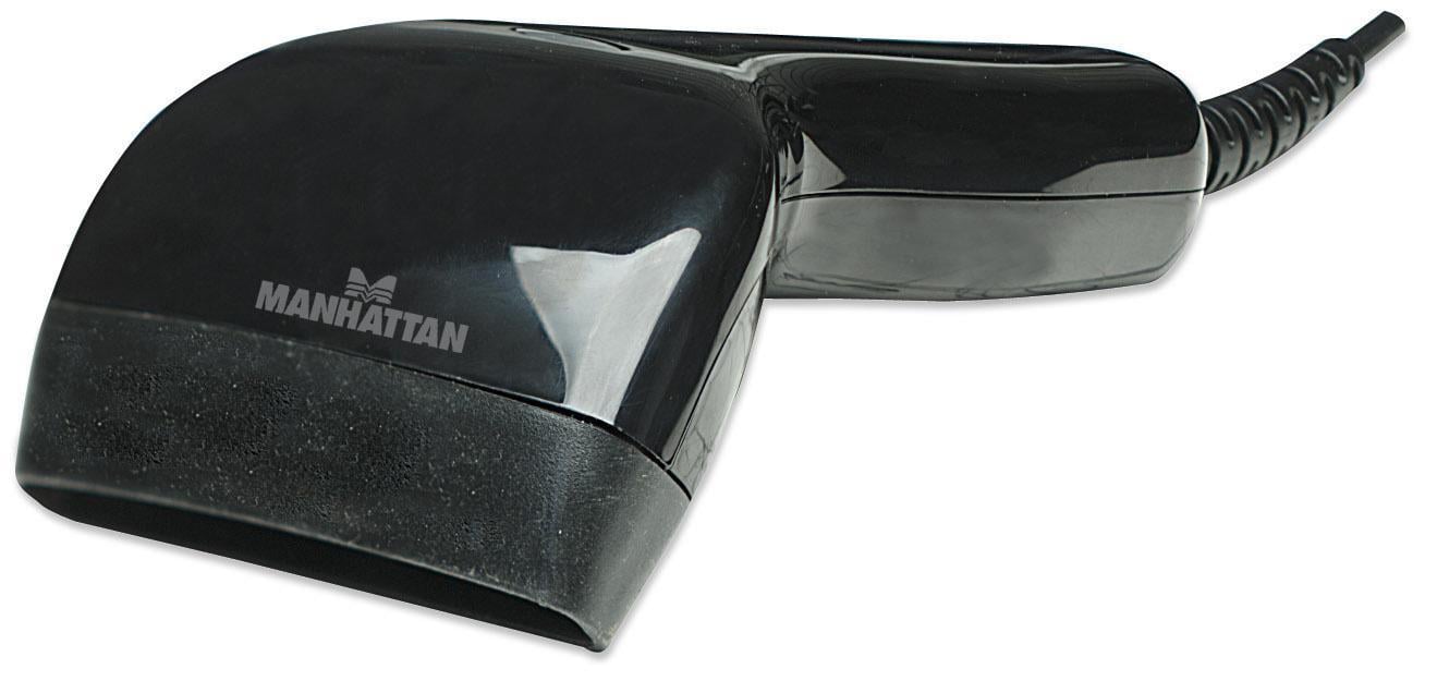 Lettore di Codici a Barre CCD 80mm USB Retail Box Nero - Manhattan IDATA CCD-USB-B