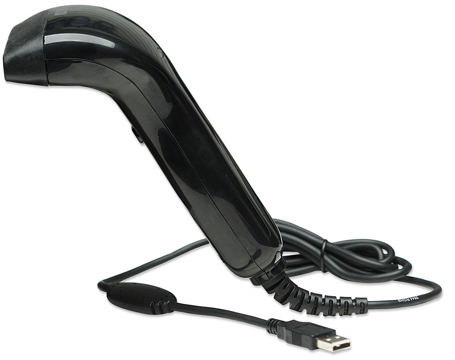 Lettore di Codici a Barre CCD 80mm USB Retail Box Nero - Manhattan IDATA CCD-USB-B