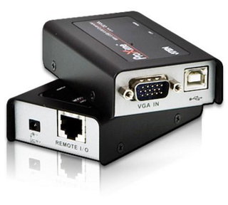 Extensor KVM mini USB VGA up to 100 m - Aten IDATA CE- 100