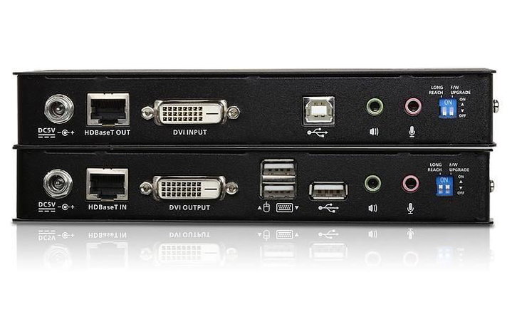 Extensor KVM USB DVI HDBaseT 2.0 1920 x 1200 100 m - Aten IDATA CE- 620