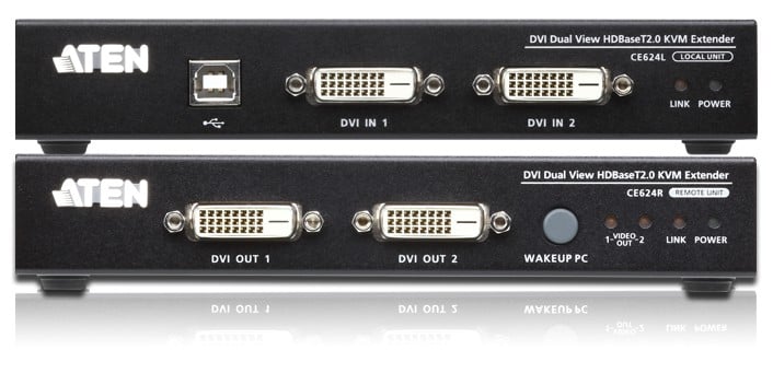 Estensore KVM USB DVI Dual View HDBaseT 2.0, CE624 - Aten IDATA CE-624