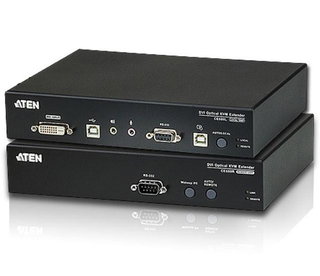 Extender KVM USB DVI 1920x1200 Fibra 20km - Aten IDATA CE-690