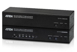 Extender KVM USB VGA Dual View con Deskew 300m - Aten IDATA CE-775