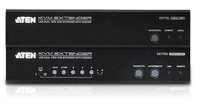 Extender KVM USB VGA Dual View with Deskew 300 m - Aten IDATA CE- 775