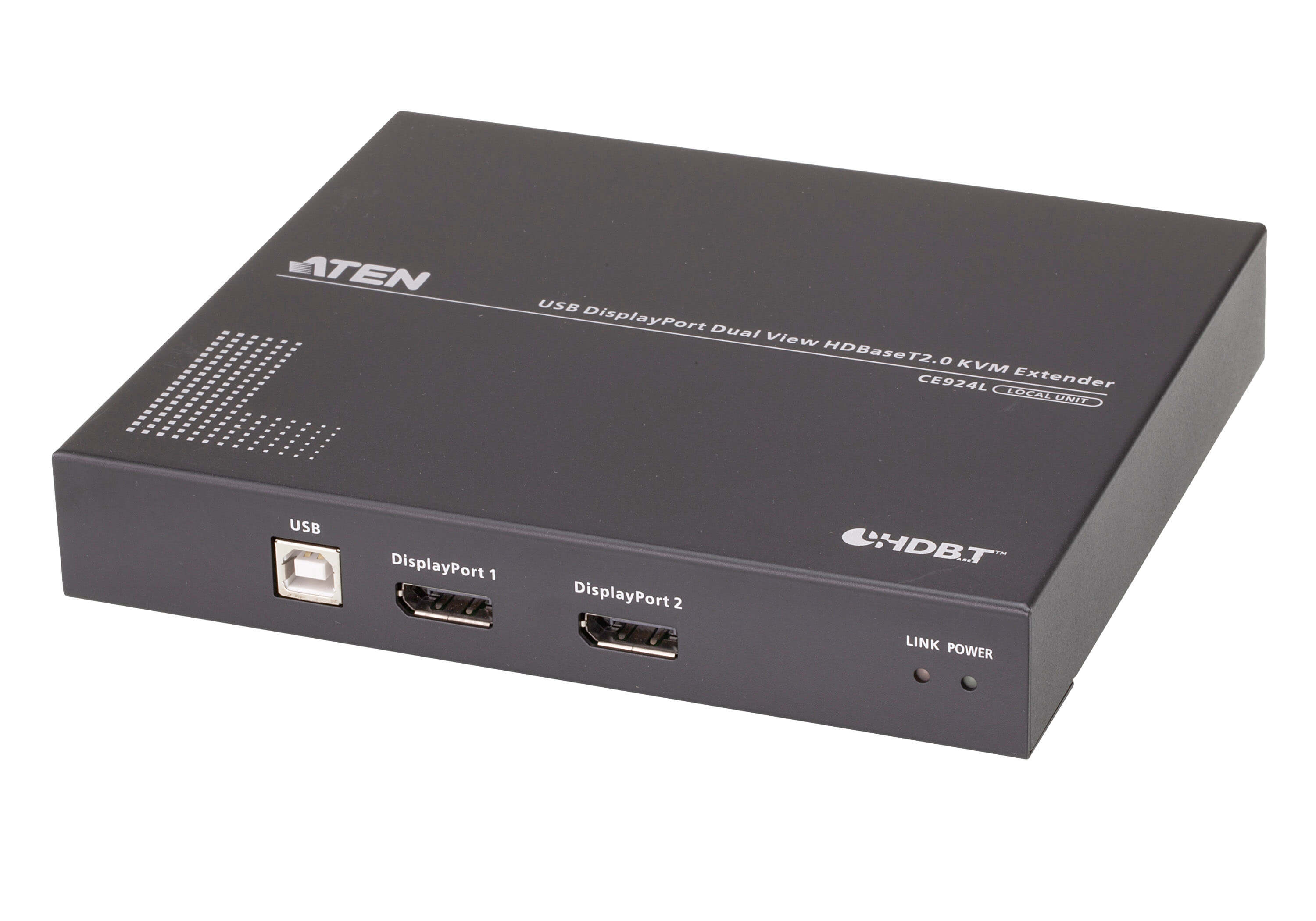 Extensor KVM USB DisplayPort Dual View HDBaseT 2.0 - Aten IDATA CE- 924