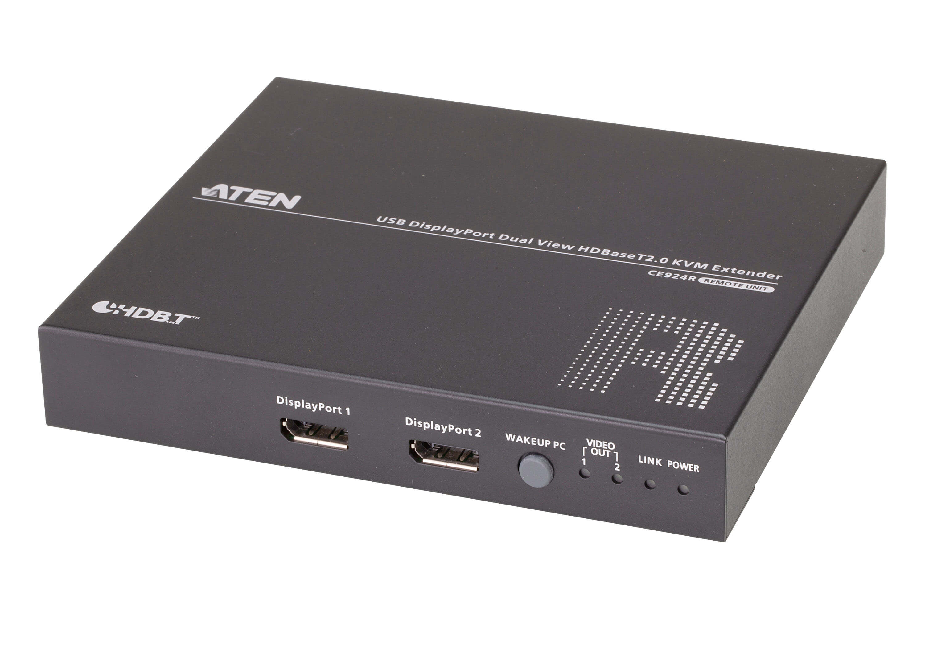 Extensor KVM USB DisplayPort Dual View HDBaseT 2.0 - Aten IDATA CE- 924