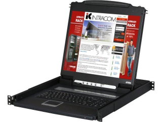 KVM LCD 17 " console with Keyboard and Touchpad by Rack 1 U - Aten IDATA CL- 1000 M