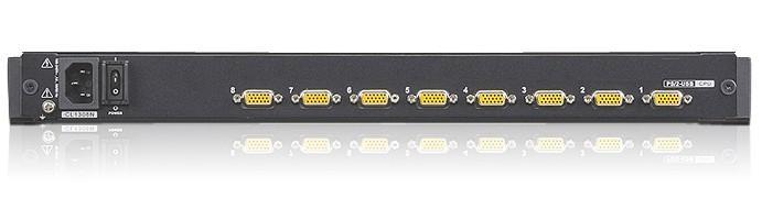 Switch KVM USB-PS 2 8 Doors with LCD 19 " by rack 19 " - Aten IDATA CL- 1308 N