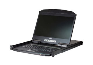 Switch KVM LCD Widescreen 8 ports PS 2 -USB VGA single track - Aten IDATA CL- 3108 NX