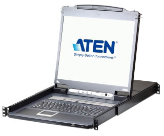 Switch KVM 19 " over IP LCD VGA PS/ 2 -USB 8 Doors with USB - ATEN IDATA CL- 5708 IN