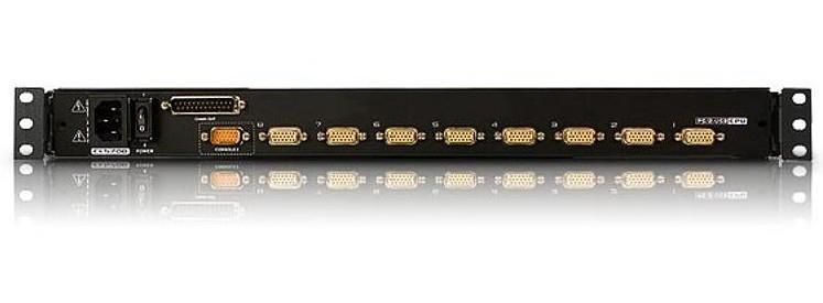 Switch KVM USB-PS 2 VGA 8 Doors with LCD 17 " and USB Port - Aten IDATA CL- 5708 M