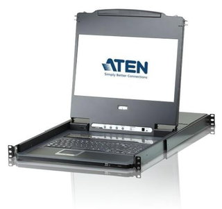Switch DVI FHD LCD KVM 8 ports Single Binary - ATEN IDATA CL- 6708 MW