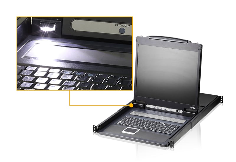 Switch KVM PS/2-USB VGA LCD 16-porte, CL1316N - Aten IDATA CL1316N