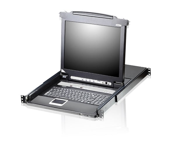 Switch KVM LCD a Binario Singolo PS2-USB VGA a 16 porte 19'', CL5716N - Aten IDATA CL5716N