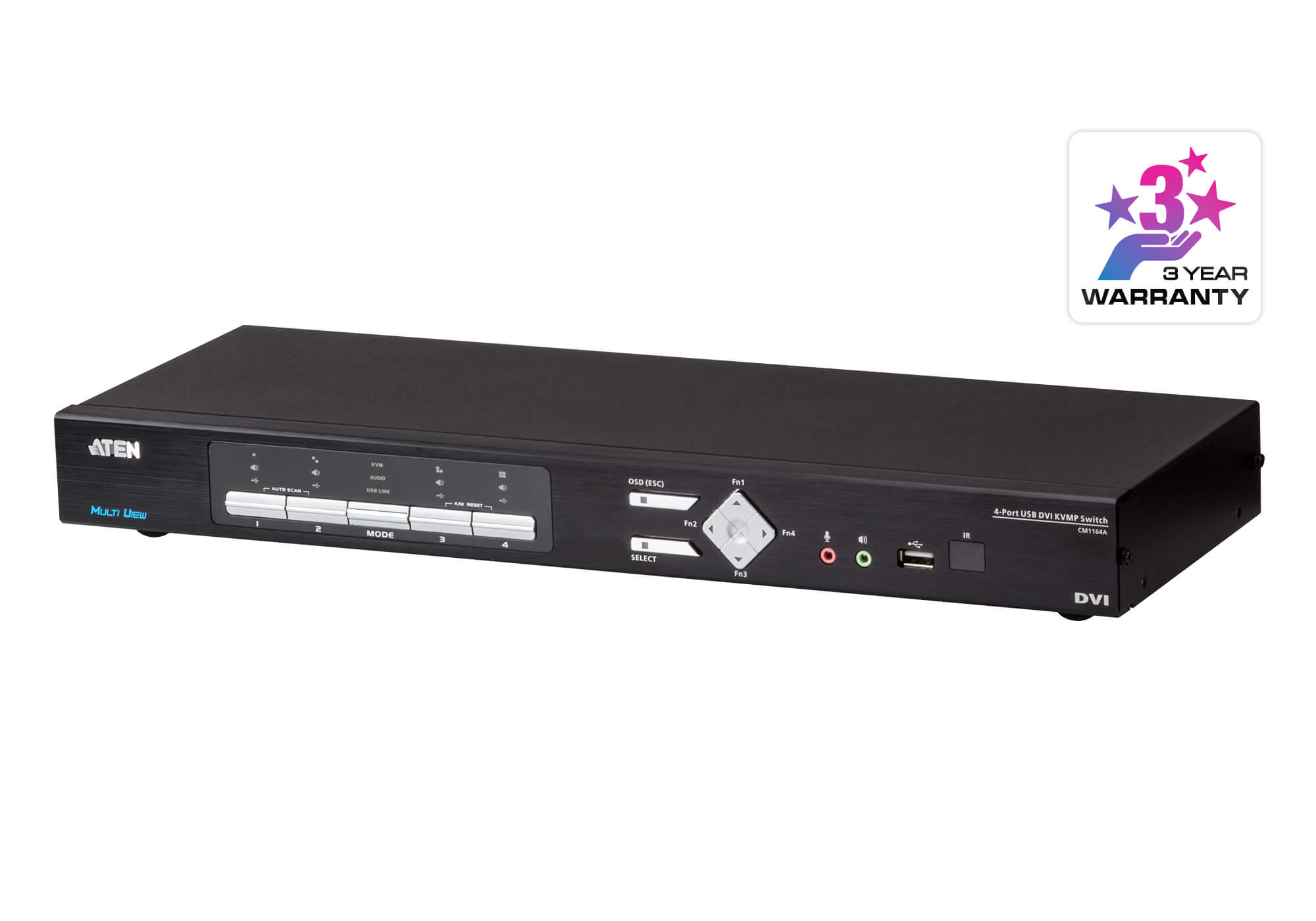 Switch KVMP Multi-Visualizzazione USB DVI a 4 porte, CM1164A - Aten IDATA CM-1164A