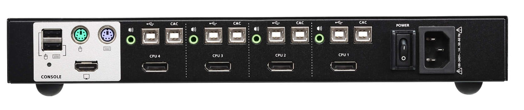 Switch KVM USB DisplayPort per la sicurezza a 4 porte, CS1184DP - Aten IDATA CS-1184DP