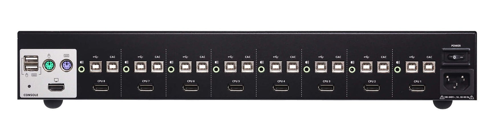Switch KVM USB DisplayPort per la sicurezza a 8 porte, CS1188DP - Aten IDATA CS-1188DP